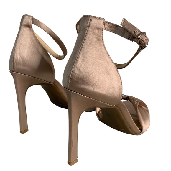 New Max Studio Rorima2 Open Toe Ankle Strap Embellished Bow Heels Shoes Size 10 - Picture 11 of 12